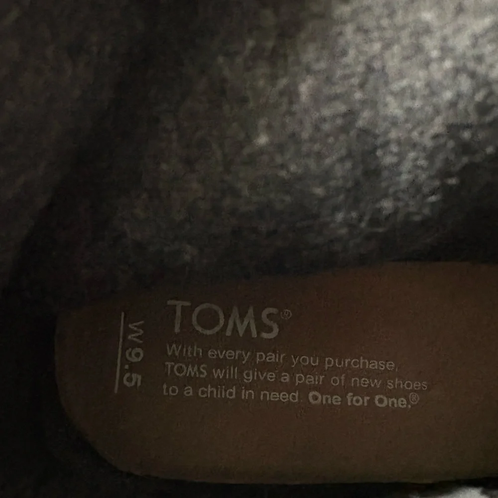 TOMS Desert Wedge Suede Boots—Charcoal